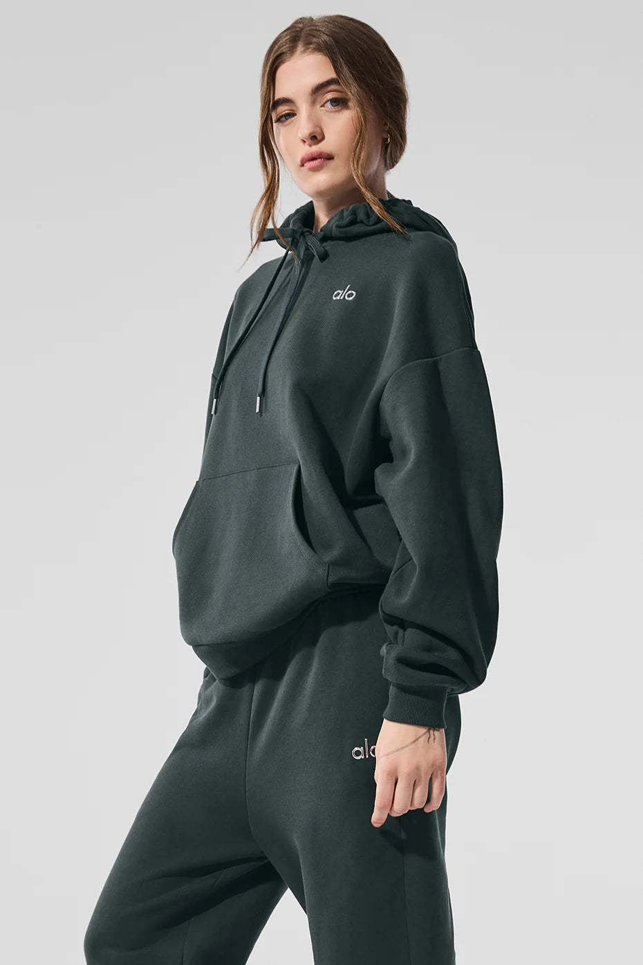 Accolade Hoodie - Charcoal Green